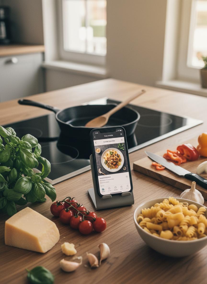 Cooking mode on the recipe itself